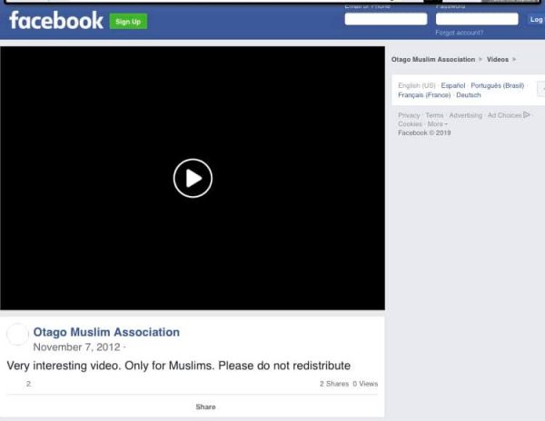 Dunedin mosque video, New Zealand terrorist's manifesto