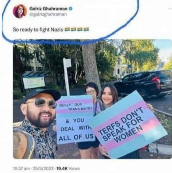 Golriz ready to fight nazis