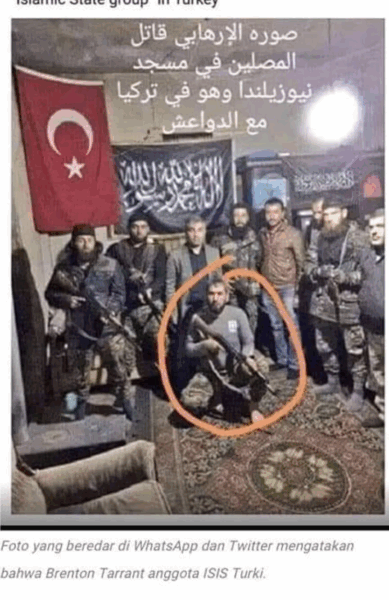 is tarrant mossad agent - with isis in syria