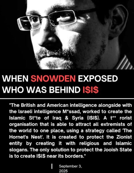 USA Britain Israel created ISIS