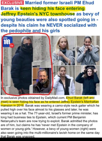 Epstein confirms mossad terrorism links