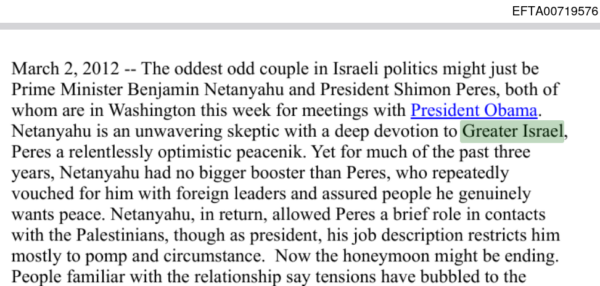 epstein greater israel project