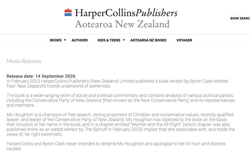Byron Clarks publisher apologises